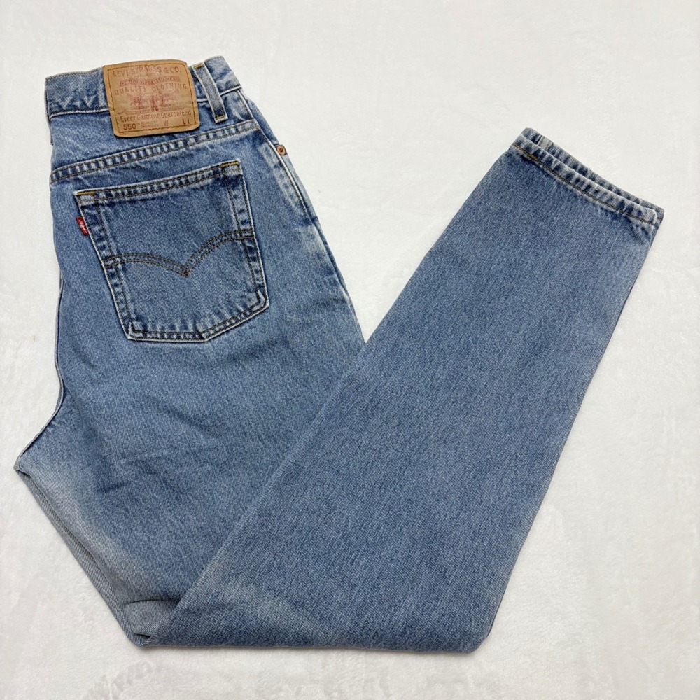Authentic Vintage Levi's 550 Relaxed Tapered Leg Jeans 14 Misses 2000 Grunge Y2K